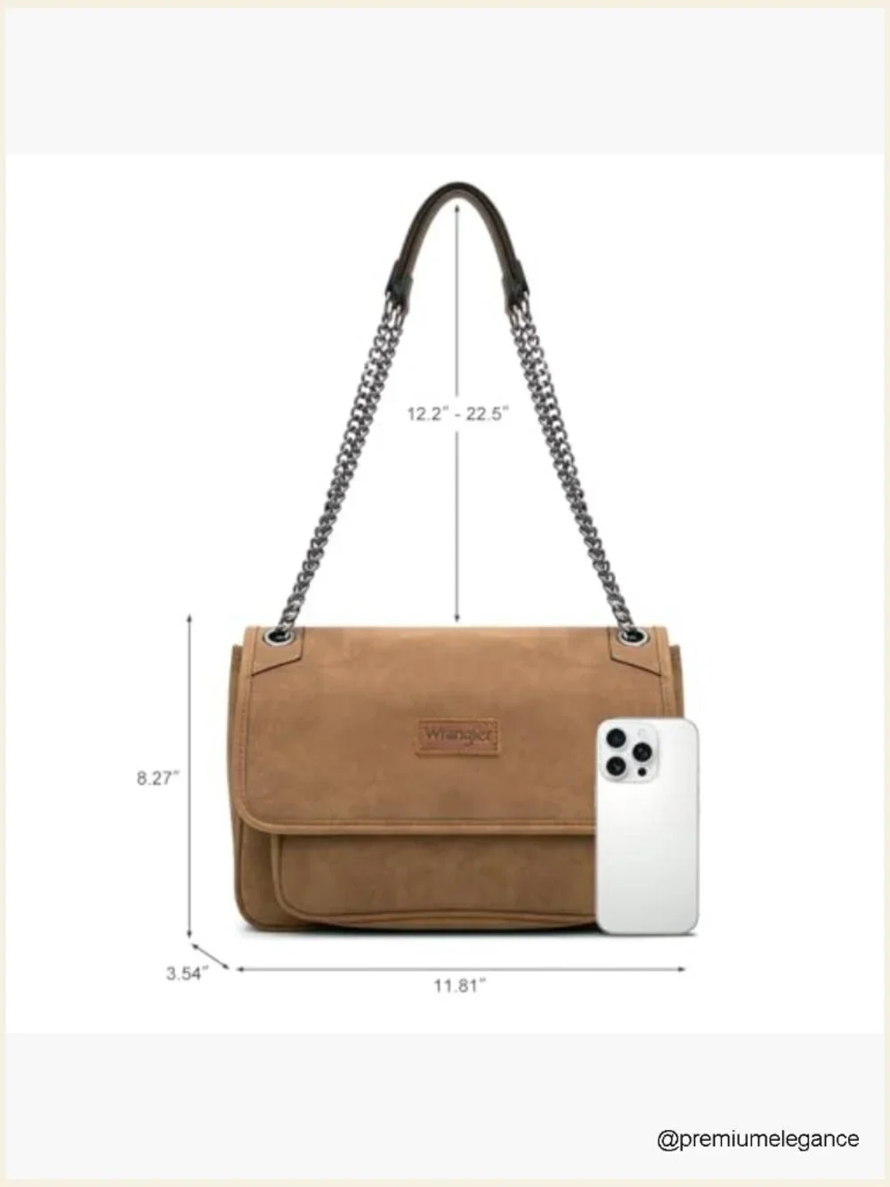 Vintage Flap Shoulder Bag Crossbody Purse with Chain Strap